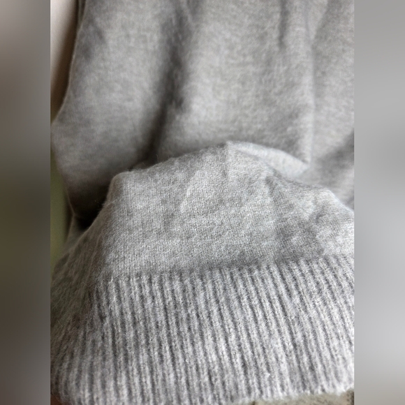 Nwt Boohoo Man Oversized Double Layer Brushed Knitted Jumper grey, size L. - Picture 4 of 4